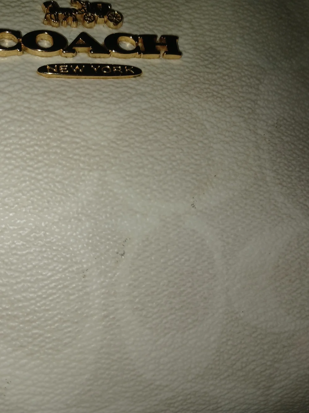 Coach Cream/ White Teri (?) Shoulder Bag